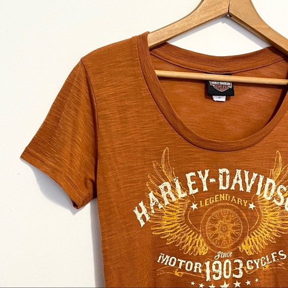 Harley Davidson Bravado Short Sleeve T Shirt Womens Size Medium - Picture 7 of 10